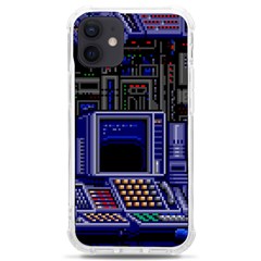 Blue Computer Monitor With Chair Game Digital Wallpaper, Digital Art Iphone 12 Mini Tpu Uv Print Case	 by Bakwanart