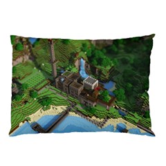 Green Village Miniature Technology Pillow Case (two Sides) by Bakwanart