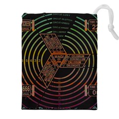 Black And Green Area Rug Neon Genesis Evangelion Computer Communication Drawstring Pouch (4xl) by Bakwanart