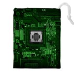 Technology Computer Chip Electronics Industry Circuit Board Drawstring Pouch (5XL) Front