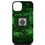 Technology Computer Chip Electronics Industry Circuit Board iPhone 14 Plus Black UV Print Case Front