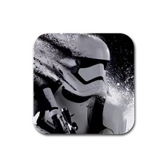 Stormtrooper Rubber Square Coaster (4 Pack) by Bakwanart