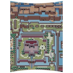 Arcade Game Retro Pattern Back Support Cushion by Bakwanart