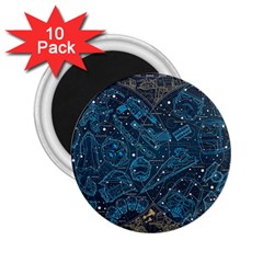 Position Of The Constellations Illustration Star Blue 2 25  Magnets (10 Pack)  by Bakwanart