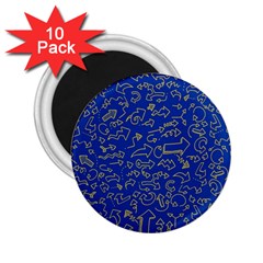 Arrows Doodles Drawing Background Sketch Direction 2 25  Magnets (10 Pack)  by 99art