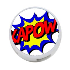 Kapow-comic-comic-book-fight 4-port Usb Hub (two Sides) by 99art