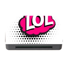 Lol-acronym-laugh-out-loud-laughing Memory Card Reader With Cf by 99art