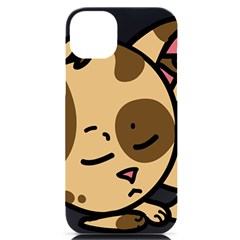 Cat-cartoon-pet-kitten-character Iphone 14 Plus Black Uv Print Case by 99art