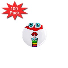 Animation-eyes-cartoon-cute-comic 1  Mini Magnets (100 Pack)  by 99art