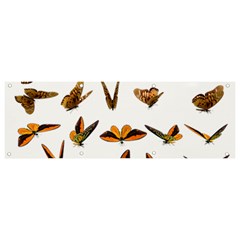 Butterfly Butterflies Insect Swarm Banner And Sign 9  X 3  by 99art