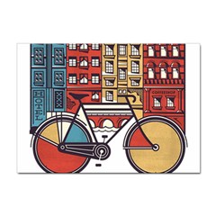 Amsterdam Graphic Design Poster Illustration Sticker A4 (100 Pack) by 99art