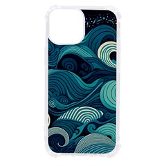Waves Ocean Sea Abstract Whimsical Abstract Art Iphone 13 Mini Tpu Uv Print Case by Cowasu