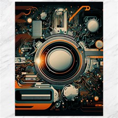 Illustrations Technology Robot Internet Processor Canvas 12  X 16  by Cowasu