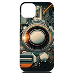 Illustrations Technology Robot Internet Processor iPhone 14 Plus Black UV Print Case Front