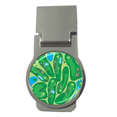 Golf Course Par Golf Course Green Money Clips (round)  by Cowasu