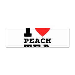I Love Peach Tea Sticker Bumper (100 Pack) by ilovewhateva
