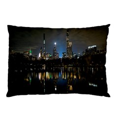 New York Night Central Park Skyscrapers Skyline Pillow Case (two Sides) by Cowasu