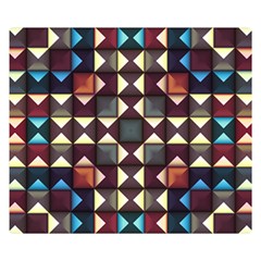 Symmetry Geometric Pattern Texture Premium Plush Fleece Blanket (small) by Bangk1t