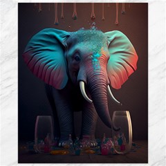 Elephant Tusks Trunk Wildlife Africa Canvas 16  X 20  by Ndabl3x