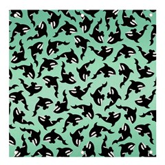 Orca Killer Whale Fish Banner And Sign 4  X 4  by Ndabl3x