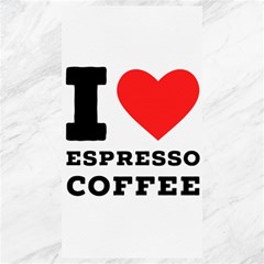 I Love Espresso Coffee Canvas 40  X 72  by ilovewhateva