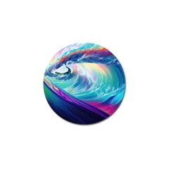 Wave Ocean Sea Tsunami Nautical Nature Water Golf Ball Marker (4 Pack) by Wav3s