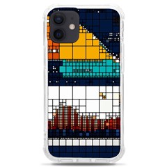 Abstract Statistic Rectangle Classification Iphone 12 Mini Tpu Uv Print Case	 by Wav3s