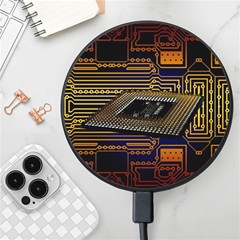 Processor Cpu Board Circuit Wireless Fast Charger(black) by Wav3s