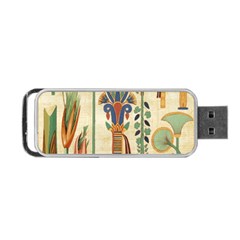 Egyptian Paper Papyrus Hieroglyphs Portable Usb Flash (one Side) by Wav3s