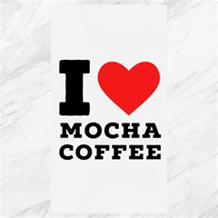 I Love Mocha Coffee Canvas 40  X 72  by ilovewhateva