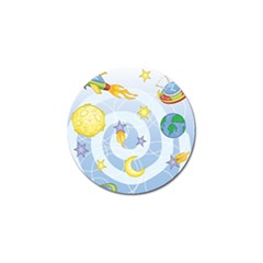 Science Fiction Outer Space Golf Ball Marker (4 Pack) by Ndabl3x