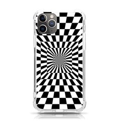 Optical Illusion Chessboard Tunnel Iphone 11 Pro 5 8 Inch Tpu Uv Print Case by Ndabl3x