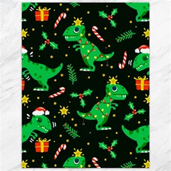 Christmas-funny-pattern Dinosaurs Canvas 12  X 16  by Vaneshart