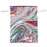 Abstract Background Ornamental Lightweight Drawstring Pouch (XL) Back