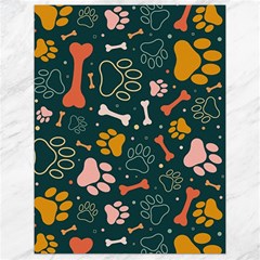 Dog Paw Colorful Fabrics Digitally Canvas 18  X 24  by Wav3s