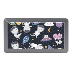 Space Cat Illustration Pattern Astronaut Memory Card Reader (mini) by Wav3s