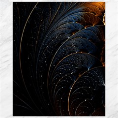 Abstract Dark Shine Structure Fractal Golden Canvas 16  X 20  by Vaneshop