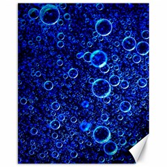 Blue Bubbles Abstract Canvas 16  X 20  by Vaneshop