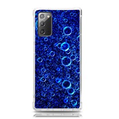 Blue Bubbles Abstract Samsung Galaxy Note 20 Tpu Uv Case by Vaneshop