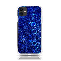 Blue Bubbles Abstract Iphone 11 Tpu Uv Print Case by Vaneshop