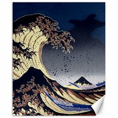 The Great Wave Off Kanagawa Japanese Waves Canvas 16  X 20  by Vaneshop
