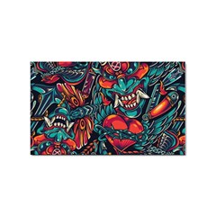 Japanese Graffiti Sticker (rectangular) by Cowasu