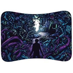 Horror Psychedelic Art Velour Seat Head Rest Cushion by Cowasu