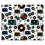 Records Vinyl Seamless Background Premium Plush Fleece Blanket (Small) 50 x40  Blanket Front