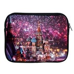 Moscow Kremlin Saint Basils Cathedral Architecture  Building Cityscape Night Fireworks Apple iPad 2/3/4 Zipper Cases Front