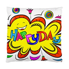 Happy Happiness Child Smile Joy Standard Cushion Case (two Sides) by Celenk