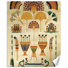 Egyptian Paper Papyrus Hieroglyphs Canvas 16  X 20  by Vaneshop