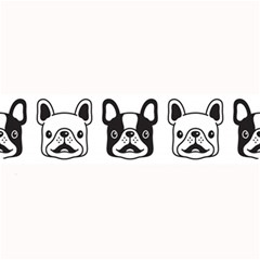 Dog-french-bulldog-seamless-pattern-face-head Large Bar Mat by uniart180623