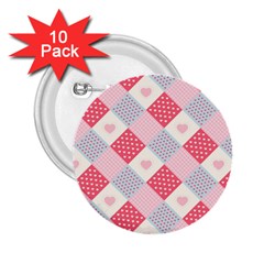 Cute-kawaii-patches-seamless-pattern 2 25  Buttons (10 Pack)  by uniart180623