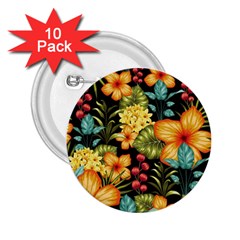 Fabulous-colorful-floral-seamless 2 25  Buttons (10 Pack)  by uniart180623